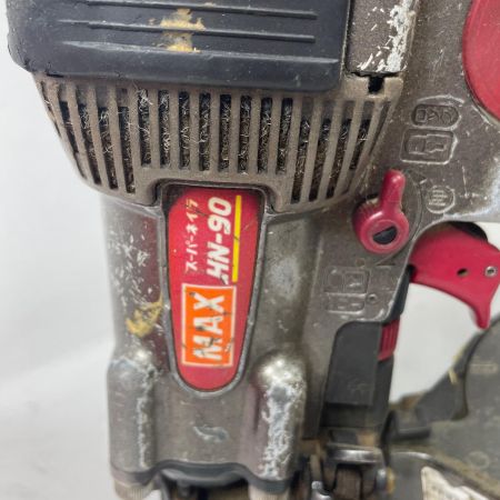 MAX マックス エア釘打ち HN-90 レッド ケース付 高圧 90mm