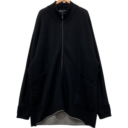  Y-3 ワイスリ Oversized Zip Front Jacket オーバーサイズ ジップアップジャケット XS DQ0706 ブラック