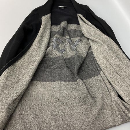  Y-3 ワイスリ Oversized Zip Front Jacket オーバーサイズ ジップアップジャケット XS DQ0706 ブラック