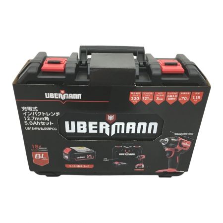  UBERMANN 充電式インパクトレンチ 　12.7mm角 5.0Ahセット UB18VIWBL50BPCG ブラック
