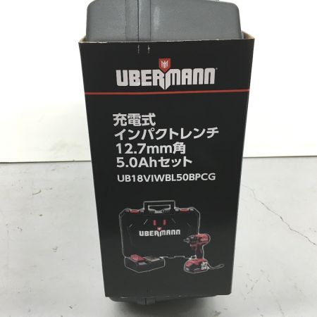  UBERMANN 充電式インパクトレンチ 　12.7mm角 5.0Ahセット UB18VIWBL50BPCG ブラック