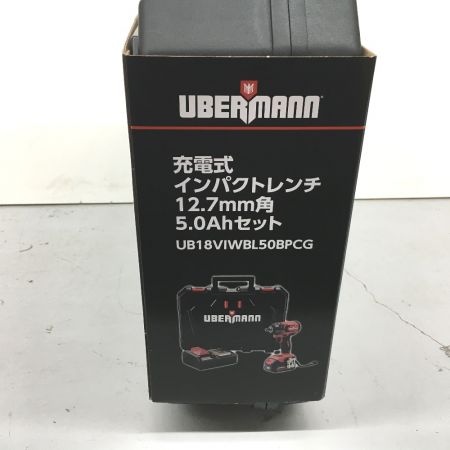  UBERMANN 充電式インパクトレンチ 　12.7mm角 5.0Ahセット UB18VIWBL50BPCG ブラック