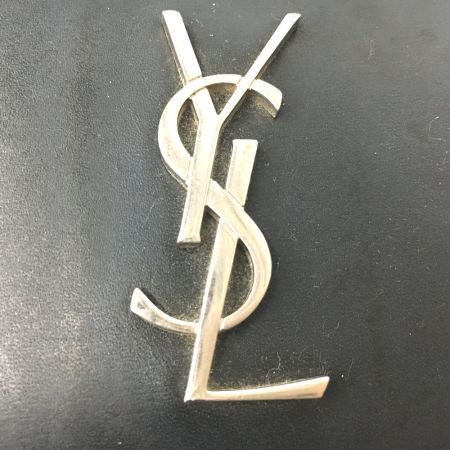  Yves Saint Laurent イブサンローラン カサンドラ Lジップ 二つ折り財布 レザー 630072 ブラック