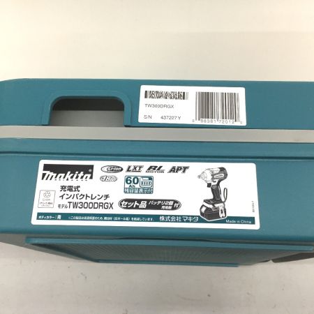  MAKITA マキタ 充電式インパクトレンチ 充電器・充電池2個・ケース付 TW300DRGX グリーン