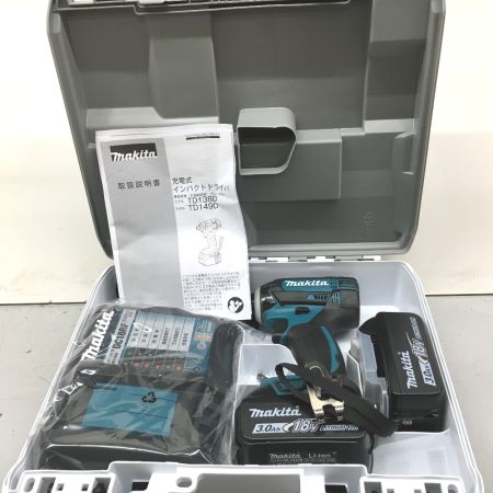  MAKITA マキタ 充電式インパクトドライバ  18V 3.0Ah TD149DRFX ブルー