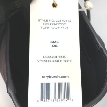  TORY BURCH トリーバーチ トートバッグ BUCKLE TOTE 22149613 ネイビー
