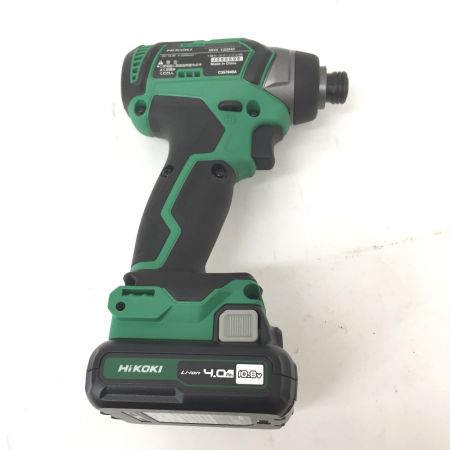  HiKOKI ハイコーキ コードレス式インパクトドライバ WH12DD2LS グリーン 10.8v 充電器・充電池2個・ケース付
