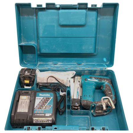  MAKITA マキタ 充電式タッカ 14.4v 充電器・充電池1個付 ケース割 書き込み有 ST420DZK