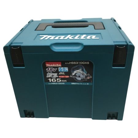  MAKITA マキタ 充電式マルノコ 18V  165mm 鮫肌 2025年製 HS631DGXS ブルー