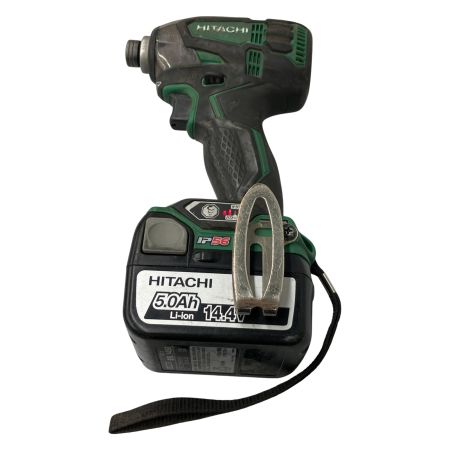 HITACHI 日立 充電式インパクトドライバ 充電池付 14.4v WH14DDL2 グリーン