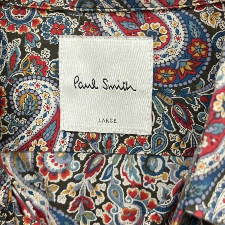  Paul Smith ポールスミス ペイズリー×花柄 シャツ Lサイズ