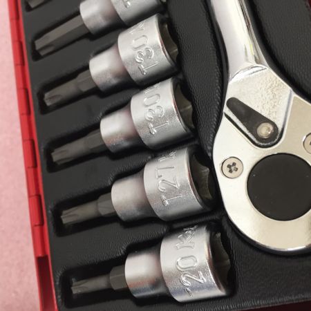  ko-ken 3/8SQ ソケットセット レンチ付 3244 レッド