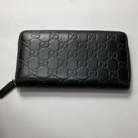  GUCCI グッチ グッチシマ ラウンド長財布 307987･0959 ブラック