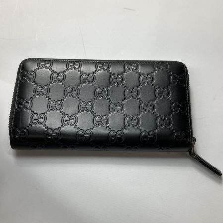  GUCCI グッチ グッチシマ ラウンド長財布 307987･0959 ブラック