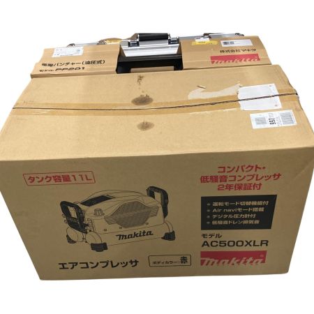  MAKITA マキタ エアコンプレッサ 11L　100V AC500XLR レッド