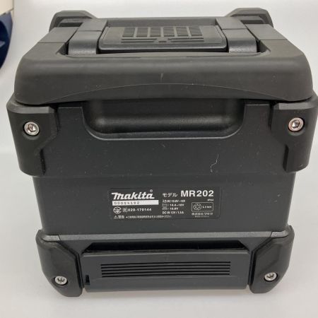  MAKITA マキタ 充電式スピーカー ACアダプタ付 MR202 ブラック
