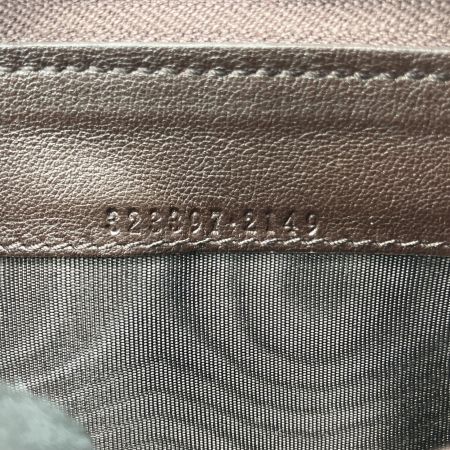  GUCCI グッチ グッチシマ ラウンドファスナー長財布 レザー 323397 ブラウン
