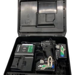 △△ HiKOKI ハイコーキ コードレスインパクトドライバ 36V 充電器・充電池2個・ケース付 WH36DC グリーン Bランク