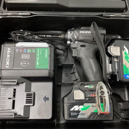  HiKOKI ハイコーキ コードレスインパクトドライバ 36V 充電器・充電池2個・ケース付 WH36DC グリーン