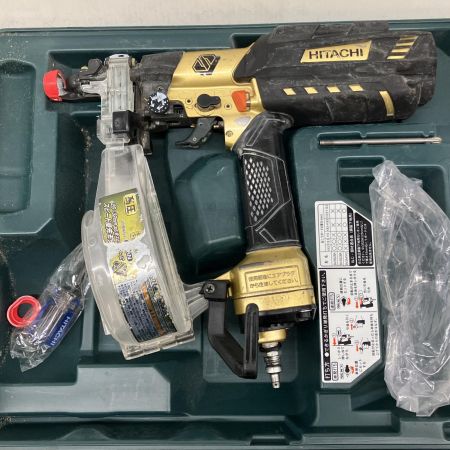  HITACHI 日立 41mm　高圧ねじ打ち機  ケース付 WF4H3 ゴールド×ブラック