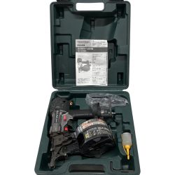 △△ HITACHI 日立 65mm高圧ロール釘打ち ケース付 NV65HMC ブラック Cランク