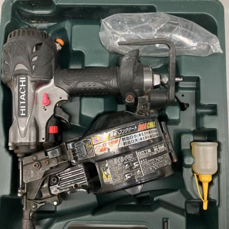  HITACHI 日立 65mm高圧ロール釘打ち ケース付 NV65HMC ブラック