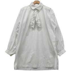 △△ TAO COMME des GARCONS フリル ブラウス S AD2022 スキッパー  TK-B008 ホワイト Bランク