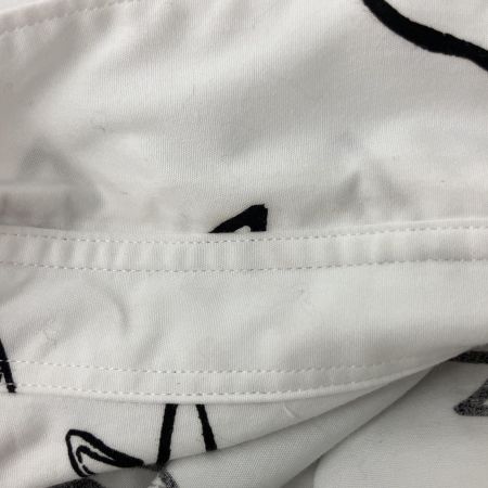  BLACK COMME des GARCONS  AD 2024 鳥柄 シャツ S N-B012 ホワイト