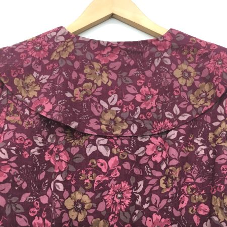  LAURA ASHLEY ローラアシュレイ 花柄ロングワンピース セーラーリボン風襟 ヴィンテージ C-AT 1055