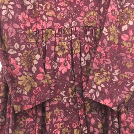  LAURA ASHLEY ローラアシュレイ 花柄ロングワンピース セーラーリボン風襟 ヴィンテージ C-AT 1055