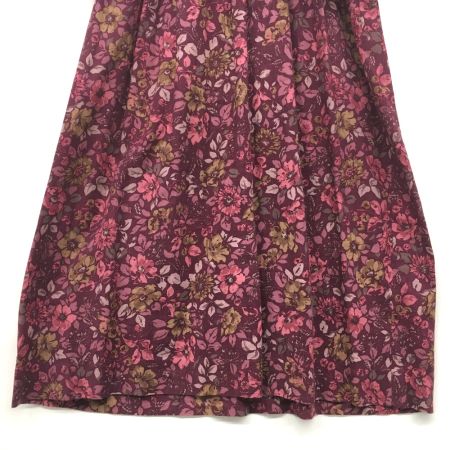  LAURA ASHLEY ローラアシュレイ 花柄ロングワンピース セーラーリボン風襟 ヴィンテージ C-AT 1055