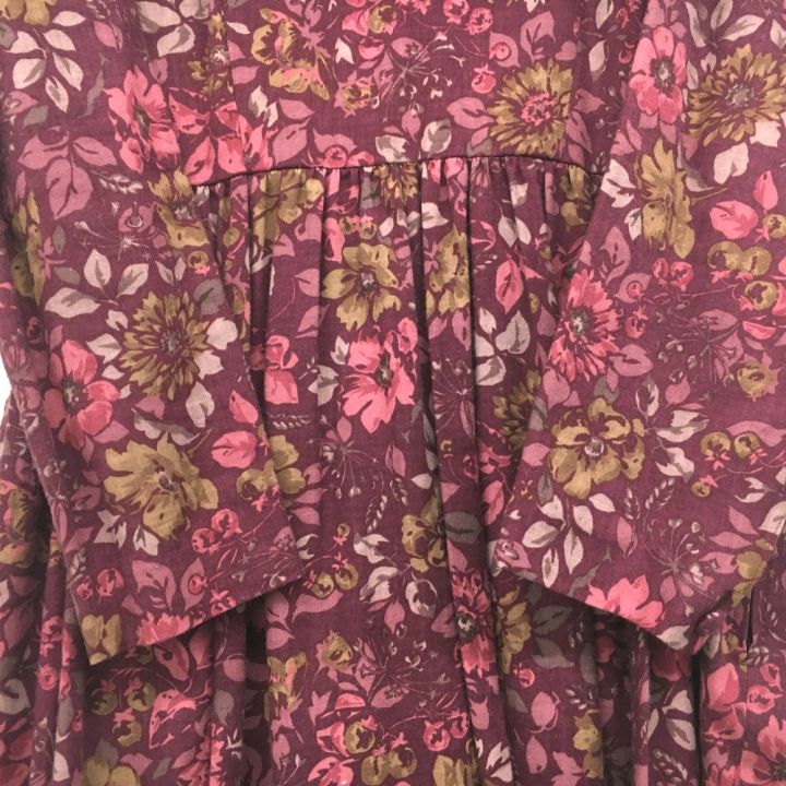 LAURA ASHLEY ローラアシュレイ 花柄ロングワンピース セーラー