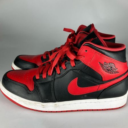  NIKE ナイキ スニーカー Air Jordan 1 Mid  Bred Toe DQ8426-060 ブラック×レッド