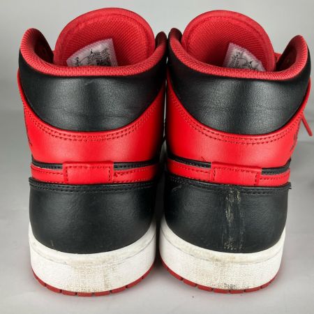  NIKE ナイキ スニーカー Air Jordan 1 Mid  Bred Toe DQ8426-060 ブラック×レッド
