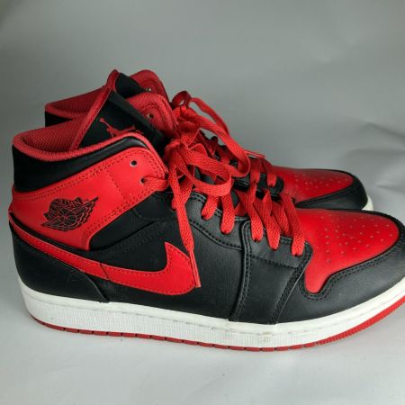  NIKE ナイキ スニーカー Air Jordan 1 Mid  Bred Toe DQ8426-060 ブラック×レッド