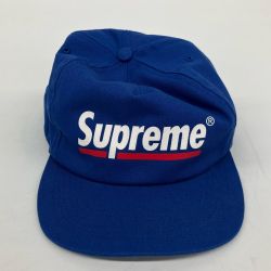 △△ Supreme シュプリーム Underline 5-Panel Cap 20SS ブルー Bランク