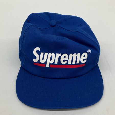  Supreme シュプリーム Underline 5-Panel Cap 20SS ブルー