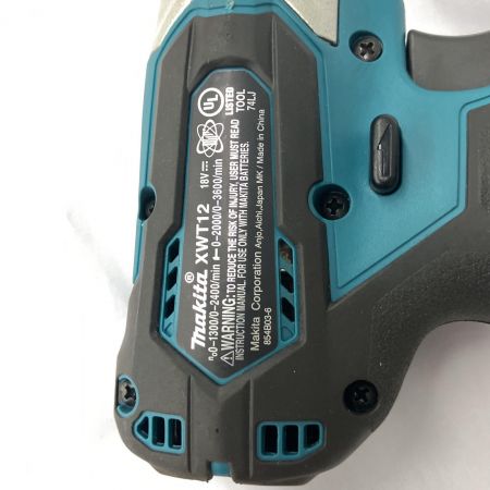  MAKITA マキタ コードレスインパクトレンチ 18v 本体のみ 2022年製 XWT12 ブルー