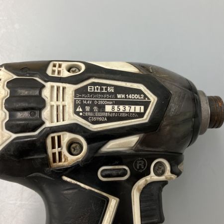  HITACHI 日立 コードレスインパクトドライバ  充電池1個付  WH14DDL2 ホワイト