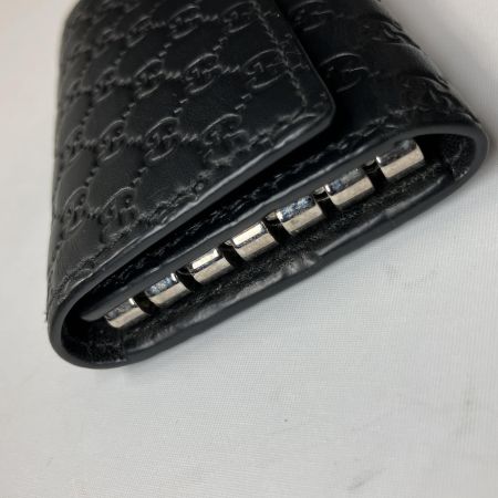  GUCCI グッチ キーケース  6連キーケース グッチシマ アウトレットマーク有 150402-0959 ブラック