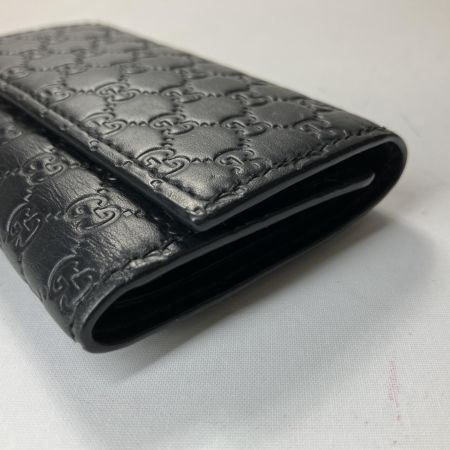  GUCCI グッチ キーケース  6連キーケース グッチシマ アウトレットマーク有 150402-0959 ブラック