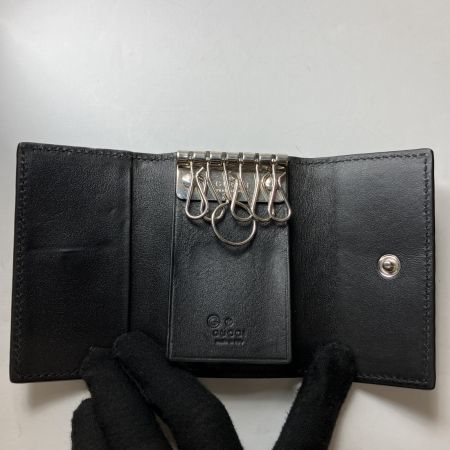 GUCCI グッチ キーケース  6連キーケース グッチシマ アウトレットマーク有 150402-0959 ブラック