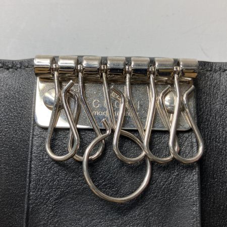  GUCCI グッチ キーケース  6連キーケース グッチシマ アウトレットマーク有 150402-0959 ブラック