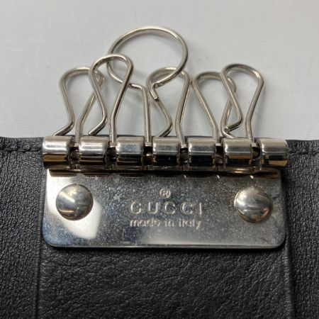  GUCCI グッチ キーケース  6連キーケース グッチシマ アウトレットマーク有 150402-0959 ブラック