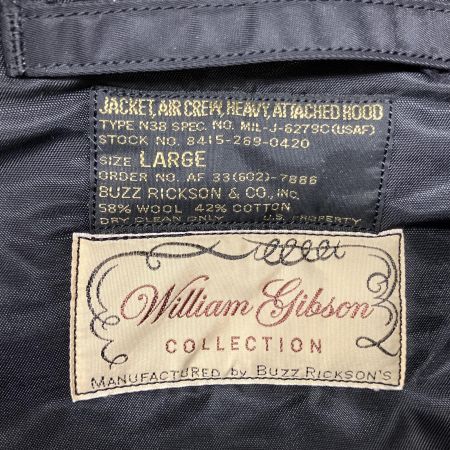  BUZZ RICKSON'S バズ リクソンズ ウィリアム ギブソン LARGE コート N-3B ブラック