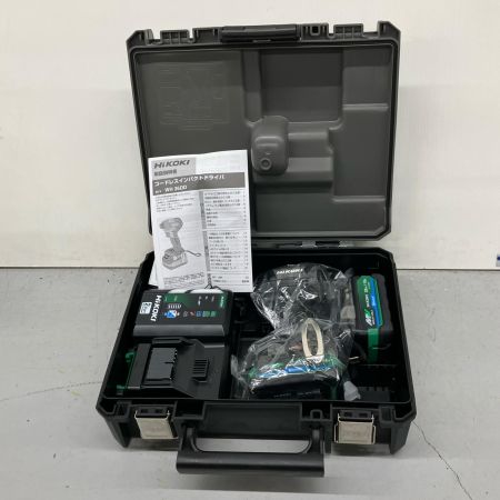  HiKOKI ハイコーキ  インパクトドライバ　 充電器・充電池2個・ケース付　３６ｖ・Ｊ3503532 WH36DD ブラック