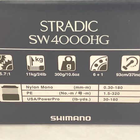 SHIMANO シマノ  スピニングリール 24ストラディック SW4000HG-B SW4000HG