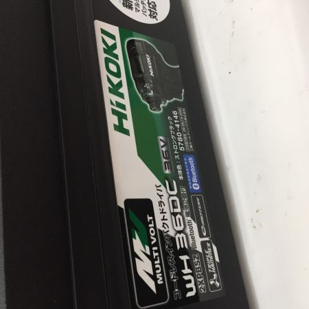  HiKOKI ハイコーキ 充電式インパクトドライバ WH36DC 2XPBSZ ブラック 36v マルチボルト 付属品完備