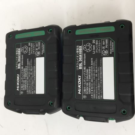  HiKOKI ハイコーキ 充電式インパクトドライバ WH36DC 2XPBSZ ブラック 36v マルチボルト 付属品完備