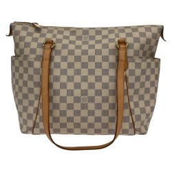 △△ LOUIS VUITTON ルイヴィトン  ダミエ・アズール トータリーMM トートバッグ N51262 アイボリー Bランク